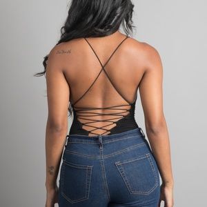Neomie | Sexy Crisscross Bodysuit